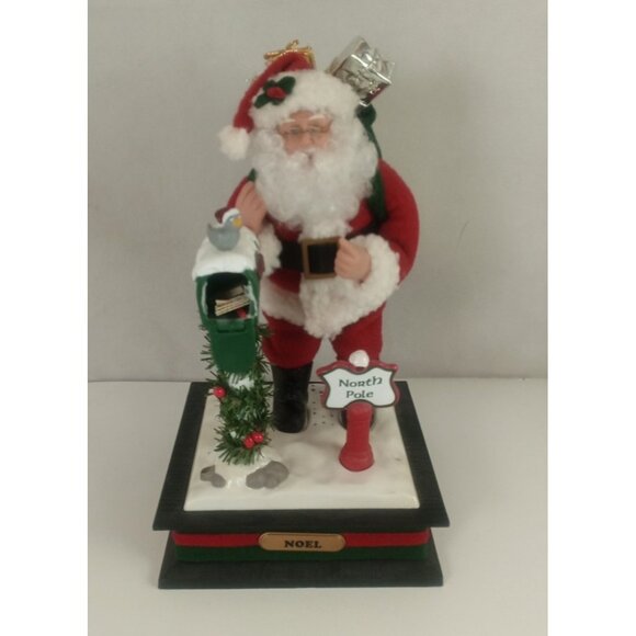 1993 Holiday Creations Santa Claus Mailbox Lighted North Pole Musical Display - Picture 1 of 8